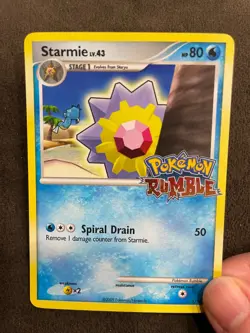 Starmie 5/16 Pokemon Rumble Set Stamped English Pokemon TCG 2009 NM - Image 2