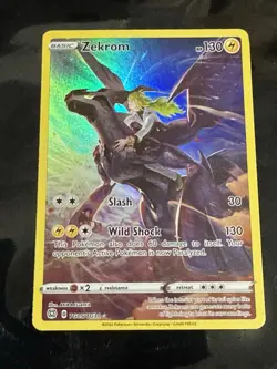 Pokemon TCG: Brilliant Stars Zekrom TG05/TG30 Illustration Rare Near Mint - Image 1