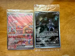 Pokemon 151 UPC Promo Mew SVP053 & Mewtwo SVP052 Sealed - Image 1