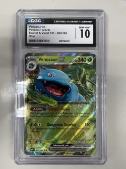 2023 Pokemon Scarlet & Violet 151 Venasaur Ex CGC 10 Gem Mint 6097384222 - Image 1