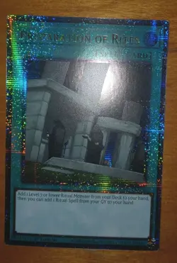 Yugioh Preparation of Rites RA02-EN056 Quarter Century Rare 1st Ed NM - Image 2