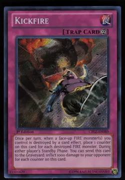 Kickfire CBLZ-EN089 Secret Rare Cosmo Blazer 1st Edition Yu-Gi-Oh - Image 1