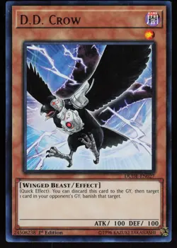 D.D. Crow DUDE-EN027 Ultra Rare Duel Devastator Yu-Gi-Oh - Image 1