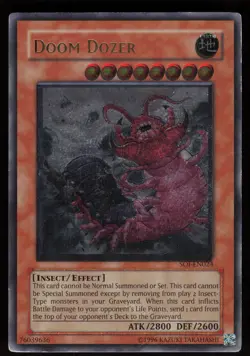 Doom Dozer SOI-EN024 Rare Shadow of Infinity Ultimate Rare Yu-Gi-Oh - Image 1