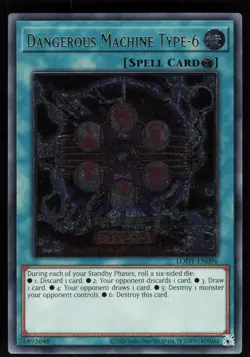 Dangerous Machine Type-6 LODT-EN096 Light of Destruction Ultimate Rare Yu-Gi-Oh - Image 1