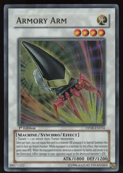 Armory Arm DP08-EN016 Ultra Rare 1st Edition Yu-Gi-Oh - Image 1