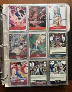 One Piece Binder Collection Lot OP01 Through OP13 - NM Condition - Image 1