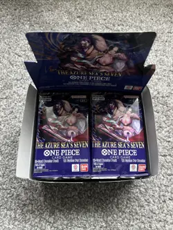 One Piece TCG OP-14 The Azure Sea’s Seven Booster Box English 24 Sealed Packs - Image 2