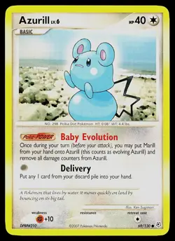 Pokemon Card - Azurill Diamond and Pearl 69/130 Common - Image 1
