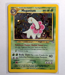 Meganium 10/111 Unlimited - Holo Rare Pokemon Card - Neo Genesis - LP - Image 1