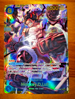 Monkey.D.Luffy OP11-118 SEC - One Piece TCG - English Card Near-Mint Secret Rare - Image 1