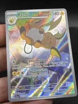 Pokemon TCG sleeping Raichu Card Paldea Evolved Illustration 211/193 LP ED3 - Image 2