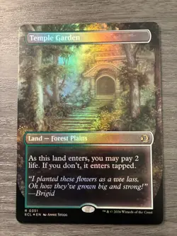 Temple Garden (0351) (Borderless) Lorwyn Eclipsed Foil - Image 1