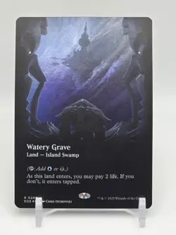 Watery Grave (Borderless) #286 Foil - Magic The Gathering Edge of Eternities EOE - Image 1