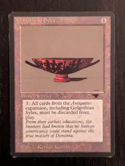 Golgothian Sylex * ANTIQUITIES * LP/NM * Magic the Gathering MtG - Image 1