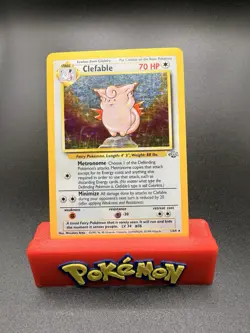 Pokemon TCG Clefable Jungle 1/64 Holo Unlimited Holo Rare LP/MP - Image 1