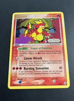 Pokemon TCG Magmar EX Legend Maker 21/92 Reverse Holo Rare 70HP 2006 - Image 2