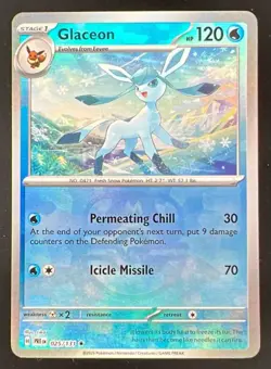 2025 Pokemon SV Prismatic Evolutions Reverse Holo Master Ball #025/131 Glaceon - Image 1