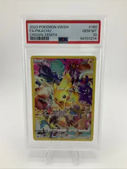 PSA 10 Pikachu 160/159 Crown Zenith 2023 Pokemon FA GEM MINT - Image 1
