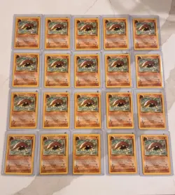 Kabuto 50/62 Fossil 1999 WOTC Pokemon Card Lot NM and LP x 20 - Image 1