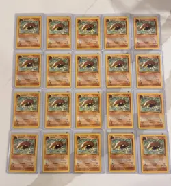 Kabuto 50/62 Fossil 1999 WOTC Pokemon Card Lot NM and LP x 20 - Image 3