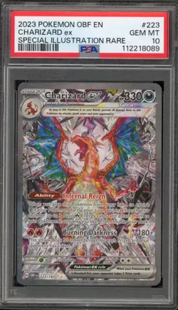 Pokemon Charizard ex Obsidian Flames Special Illustration Rare #223 PSA 10 - Image 1