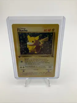 1999 Pokemon Card #1 Ivy Pikachu 1st Edition Error League Promo NM - Image 1