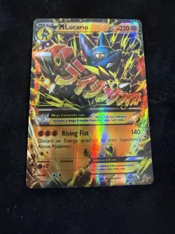 Pokemon M Lucario EX Holo Card 55/111 XY-Furious Fists - Ungraded NM - Image 1