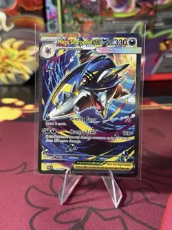 Pokemon Mega Sharpedo ex 127/094 Me02: Phantasmal Flames Holo SIR - Image 1