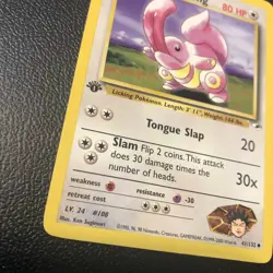 Brock's Lickitung 041/132 Gym Heroes First Edition Pokemon Card In Mint /NM - Image 2