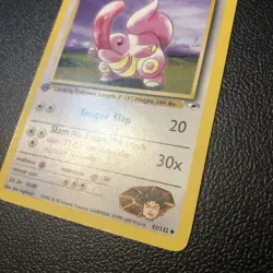Brock's Lickitung 041/132 Gym Heroes First Edition Pokemon Card In Mint /NM - Image 3