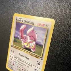 Brock's Lickitung 041/132 Gym Heroes First Edition Pokemon Card In Mint /NM - Image 4