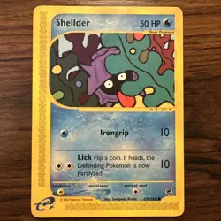 Pokemon TCG Shellder 129/165 Expedition Normal HP - Image 1