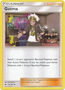 4x NM-Mint Guzma - 115/147 - Uncommon Pokemon Burning Shadows - Image 1