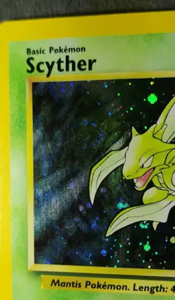 Rare, Holographic Pokemon Base Set 2 Scyther 17/130 - Image 4