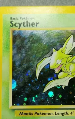 Rare, Holographic Pokemon Base Set 2 Scyther 17/130 - Image 5