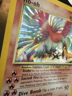 Ho-Oh 7/64 Holo Foil Rare Neo Revelation pokemon - Image 2