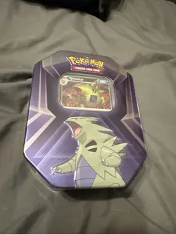 Tyranitar, Pupitar, Larvitar Holo Triple Whammy Set Mint Condition Tin, Pokemon - Image 2