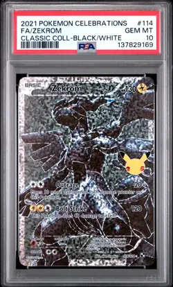 SEQUENTIAL PSA 10 RESHIRAM 113 ZEKROM 114 CELEBRATIONS COLLECTION POKEMON - Image 4