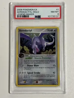 PSA 8 - Aerodactyl (2006 Pokemon EX Legend Maker, #1/92) - Image 1