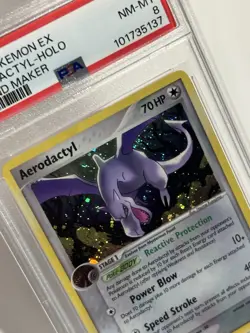 PSA 8 - Aerodactyl (2006 Pokemon EX Legend Maker, #1/92) - Image 2