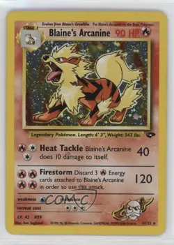 Blaine's Arcanine Holo Pokemon Gym Challenge #1 2000 - Image 1