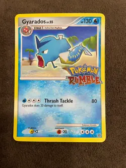 Gyarados 6/16 Pokemon Rumble Set Stamped English 2009 LP - Image 1