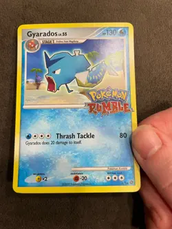 Gyarados 6/16 Pokemon Rumble Set Stamped English 2009 LP - Image 3