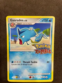 Gyarados 6/16 Pokemon Rumble Set Stamped English 2009 LP - Image 4