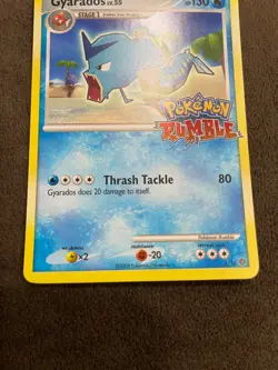 Gyarados 6/16 Pokemon Rumble Set Stamped English 2009 LP - Image 5