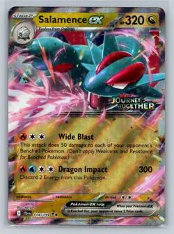 2025 Scarlet & Violet Series - Journey Together Salamence ex Double Rare #114 - Image 1