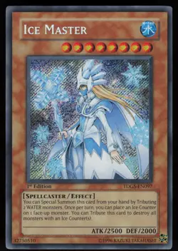 Ice Master TDGS-EN097 Secret Rare The Duelist Genesis 1st Edition Yu-Gi-Oh - Image 1