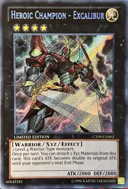 Heroic Champion - Excalibur CT09-EN002 Limited Edition Secret Rare VLP - Image 1
