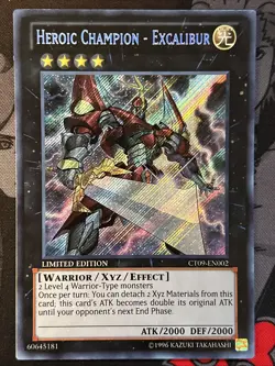 Heroic Champion - Excalibur CT09-EN002 Limited Edition Secret Rare VLP - Image 2
